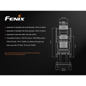 Fenix ALC-01 Belt Clip Quick-release & Hands-free