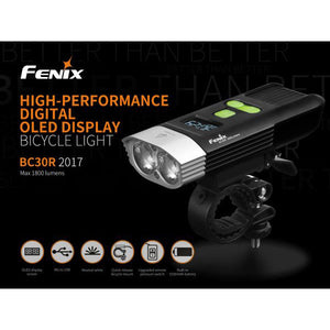Fenix BC30R – 1800 Lumens Rechargeable Bike Light