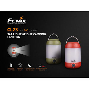 Fenix CL23 – 300 Lumens LED Lantern – Red