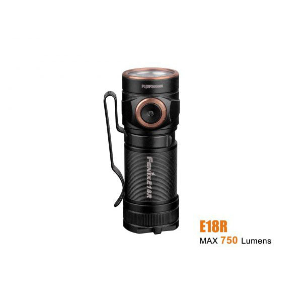 Fenix E18R 750 Lumens USB Rechargeable LED Pocket Torch