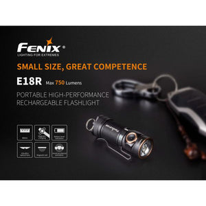 Fenix E18R 750 Lumens USB Rechargeable LED Pocket Torch