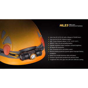 Fenix HL23 – 150 Lumens LED Headlamp – Cadet Grey