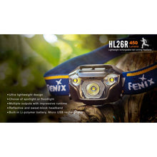 Fenix HL26R – 450 Lumens Rechargeable LED Headlamp – Black