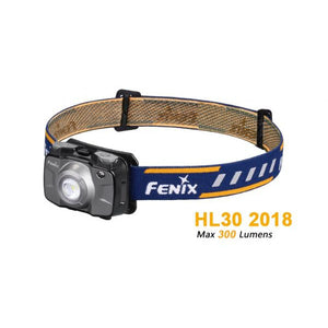 Fenix HL30 V18 – 300 Lumens Rechargeable LED Headlamp -Blue
