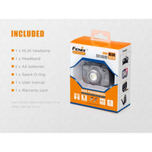 Fenix HL30 V18 – 300 Lumens Rechargeable LED Headlamp – Grey