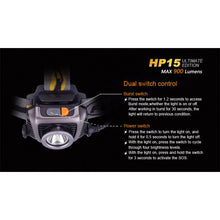 Fenix HL55 – 900 Lumens LED Headlamp – Black