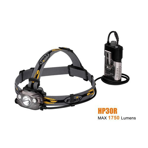 Fenix HP30R – 1750 Lumens Rechargeable LED Headlamp – Iron grey