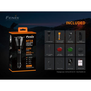 Fenix HT18 Long-Range 1500 lumen 925m throw LED Torch
