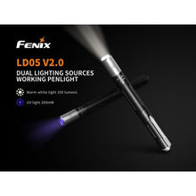 Fenix LD05 V2.0 – 100 Lumens LED Torch with UV