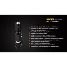Fenix LD09 – 220 Lumens LED Torch
