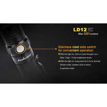 Fenix LD12 LED – 320 Lumens Torch Ver 2017