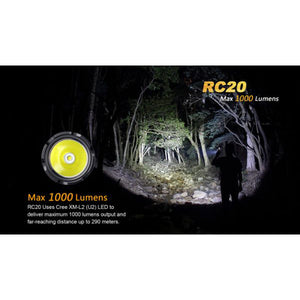 Fenix RC20 – 1000 Lumens Rechargeable LED Torch