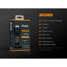 Fenix TK25UV – 3000mW UV / 1000 Lumen Led Torch