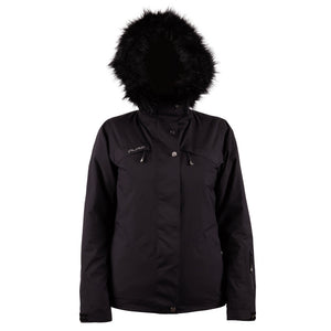 Pure Snow Meribel Insulated Faux-Fur Jacket - Black