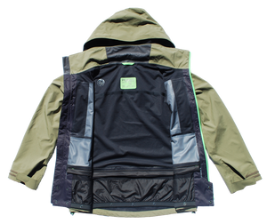 Pure Mountain Everest Men's 3 Layer Shell Jacket Khaki