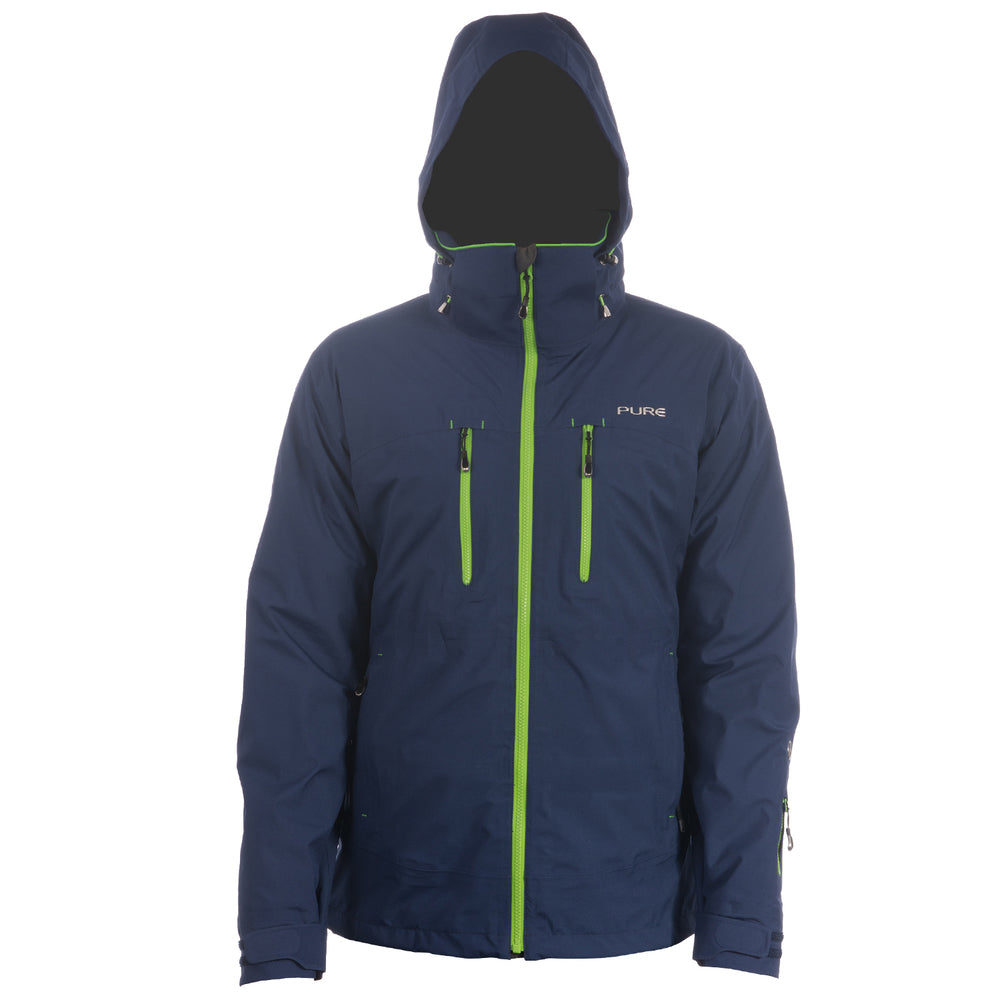 Pure Mountain Everest Men's 3 Layer Shell Jacket - Navy
