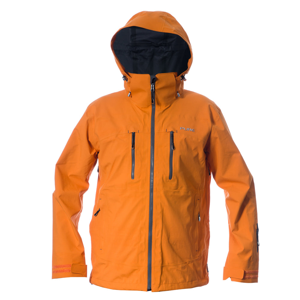 Pure Mountain Everest Men's 3 Layer Shell Jacket - Orange