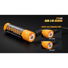 Fenix 18650 Rechargeable Battery ARB-L18-3500U – 3500mA with USB Port