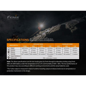 Fenix HM65R – 1400 Lumens USB Rechargeable LED Headlamp