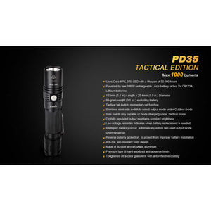 Fenix PD35 – 1000 Lumens Tactical LED Torch