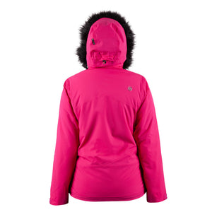 Pure Snow Meribel Insulated Faux-Fur Jacket - Pink